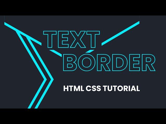 How to Add Border in Text in HTML and CSS | Text Stroke HTML CSS