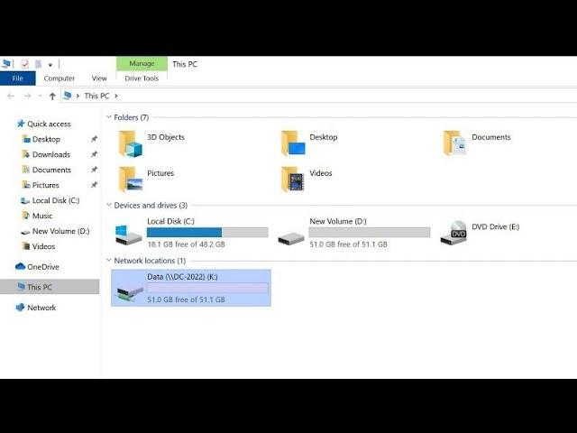 How To Create Map Network Drive To Specific Domain User Using Active Directory Windows Server 2022