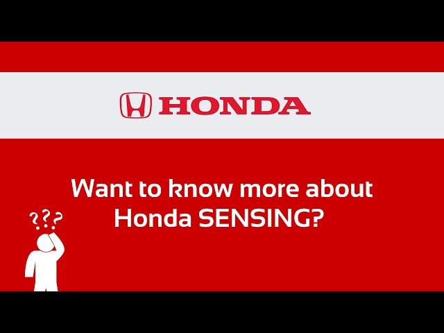 Safety for Everyone - Know more about the Honda SENSING