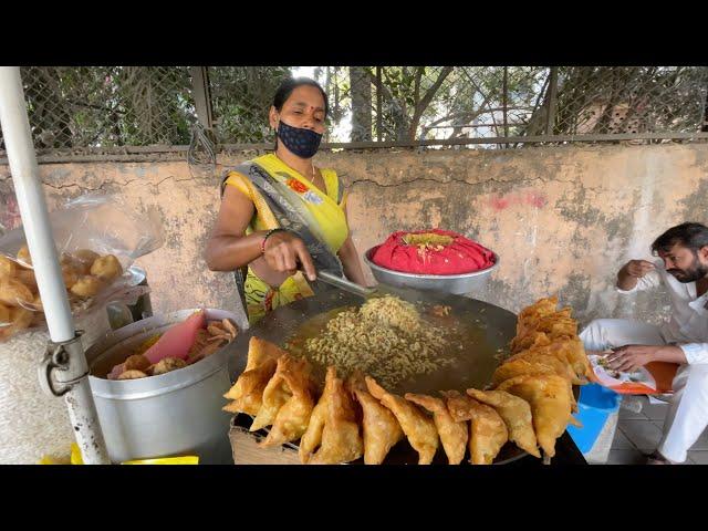 Mumbai Aunty Makes Noodle Samosa Chaat | Indian Street Food