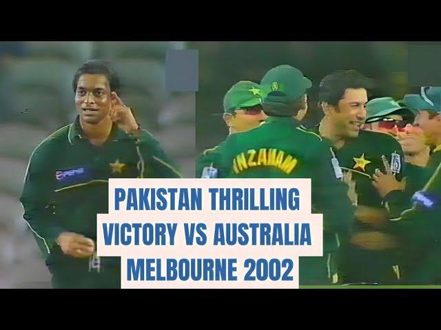 Pakistan Thrilling Victory | Pakistan vs Australia 2002 ODI Cricket Series Melbourne | Highlights |