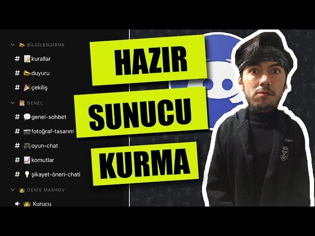 HAZIR DİSCORD SUNUCUSU KURMA | discord sunucu kurma | discord nasıl kullanılır