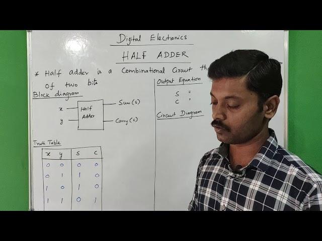 Half adder in Tamil | Design of half adder in tamil