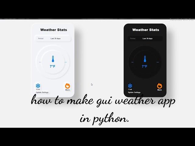 how to make gui weather app design in python eel, html ,css.(codepen)