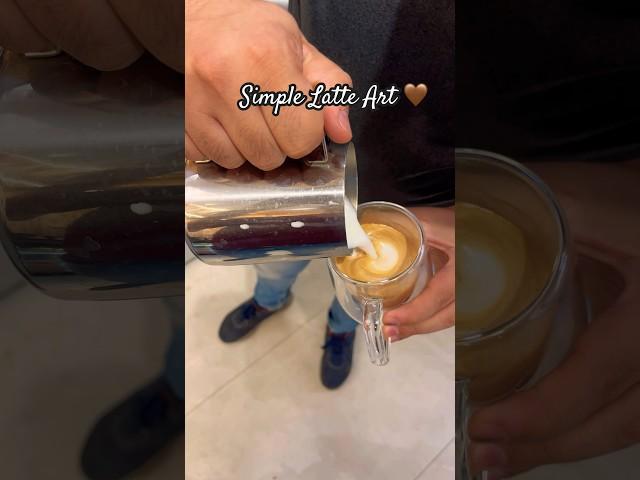 Simple Latte Art or should i say Heart  #latteart #barista #coffee #viral #trending #india #shorts