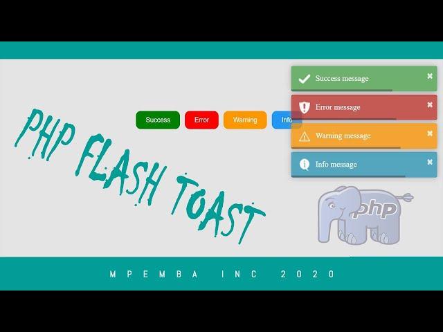 PHP Flash Message with toastr