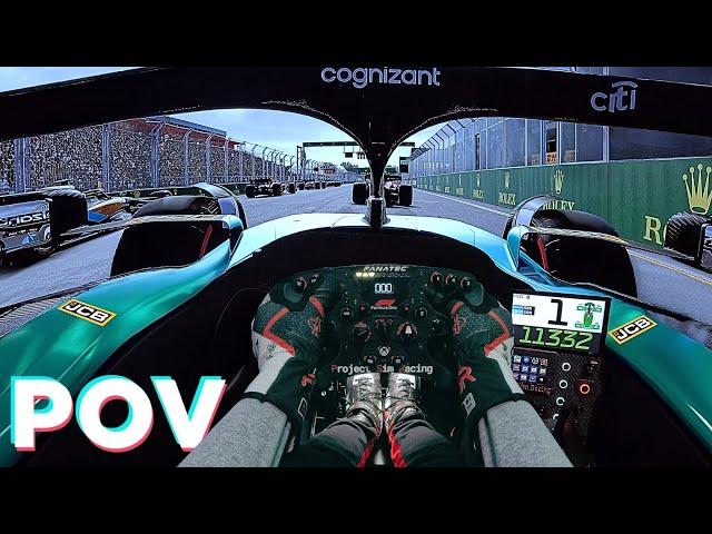 F1 23 POV Gameplay | 2024 Australian GP | Fanatec CS DD+