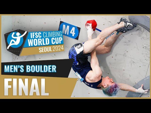 IFSC Men's Boulder Final World Cup SEOUL 2024