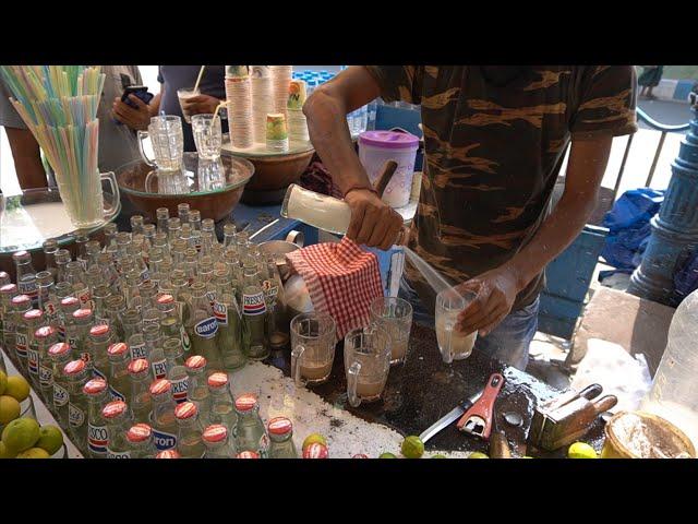 LEMON SODA: Summer Special Lemon Juice With Sweet Dahi Lassi In India - Indian Street Food Kolkata