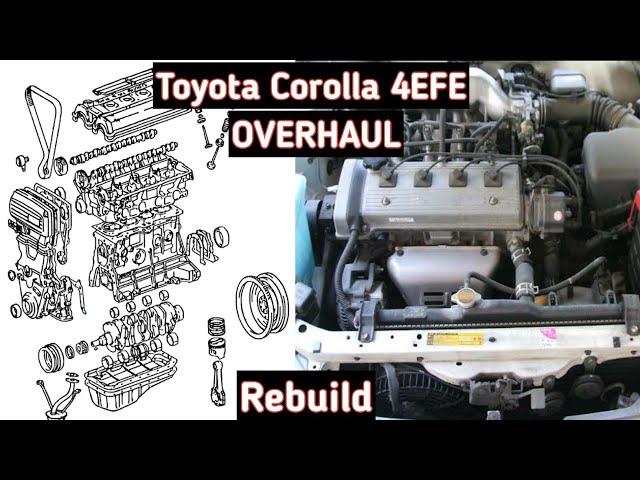 Toyota Corolla 4efe,5efe Engine Overhaul, reassemble Part 1 by RajaAuto