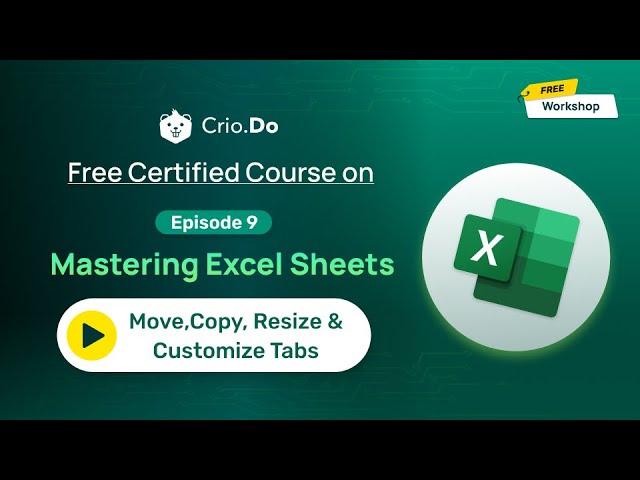 Master Excel 2024: Move, Copy, Resize & Customize for Better Organization