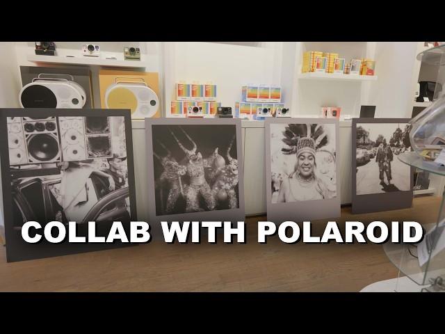 i did a COLLAB with POLAROID-- my first gallery show ... I-2 and new BW emulsion