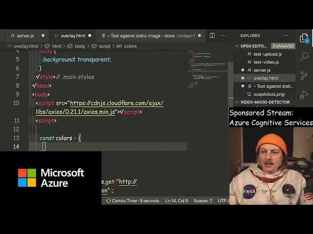 Using Azure Computer Vision to detect emotions in a video | Azure Developer Streams