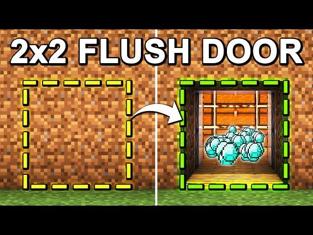 EASY 2x2 Flush Piston Door in Minecraft 1.21 (Tutorial)