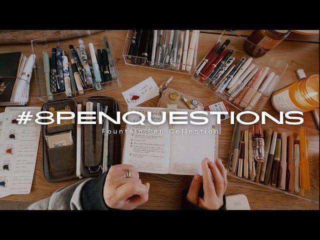 #8penquestions2024 - A fountain pen journey | Stationery Diaries 01