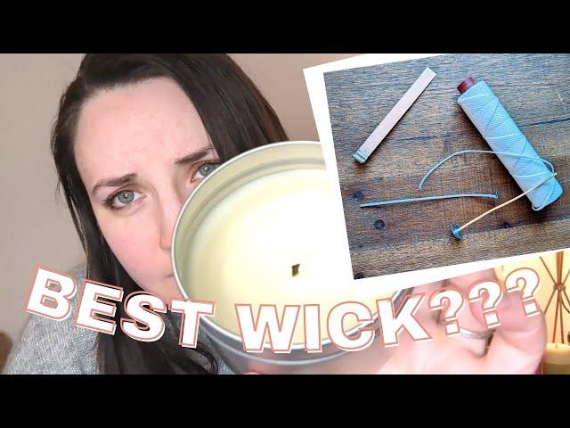 What's the Best Wick for Beeswax Candles? (Wick testing 4 different wicks!)