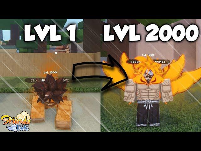 Shindo Life: Leveling Tail Beast From LVL 1 - 2000 Noob To Pro! (Full)