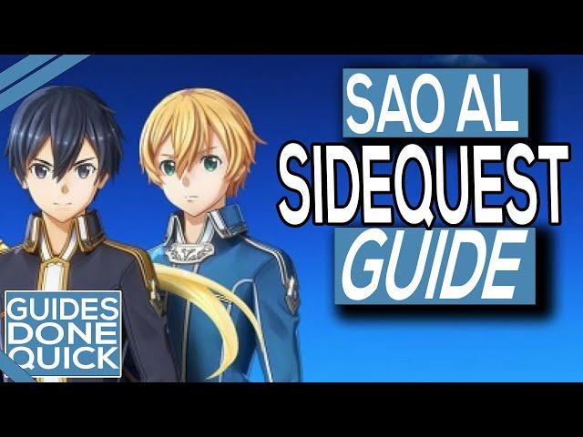 SAO Alicization Lycoris Lost In The River Guide