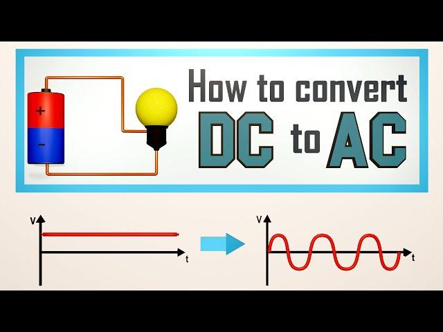 How To Convert DC to AC | Direct current Inverting | 3D Animation