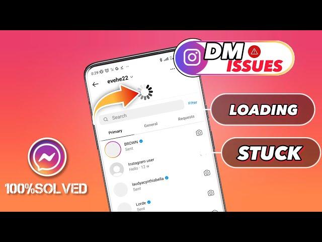 Direct Message Not Working Problem in Instagram | Instagram DM Not Loading || DM not showing