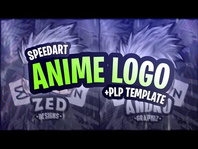 Anime logo in pixellab with free template.