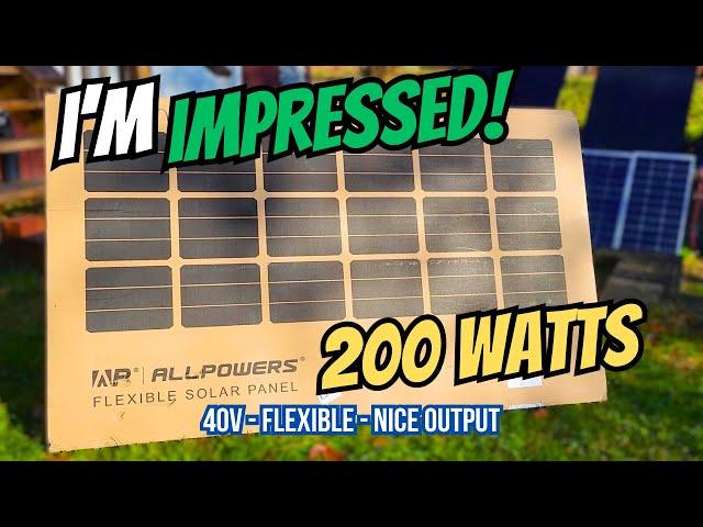 New AllPowers 200w Flex Panel - Excellent Value!!