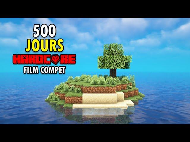 SURVIVRE 500 jours en HARDCORE Sur une ILE DESERTE Sur Minecraft (Film Entier)