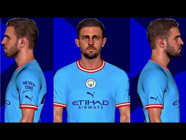 B. Silva (Man City) Face no ID | PES 2016 - 2017