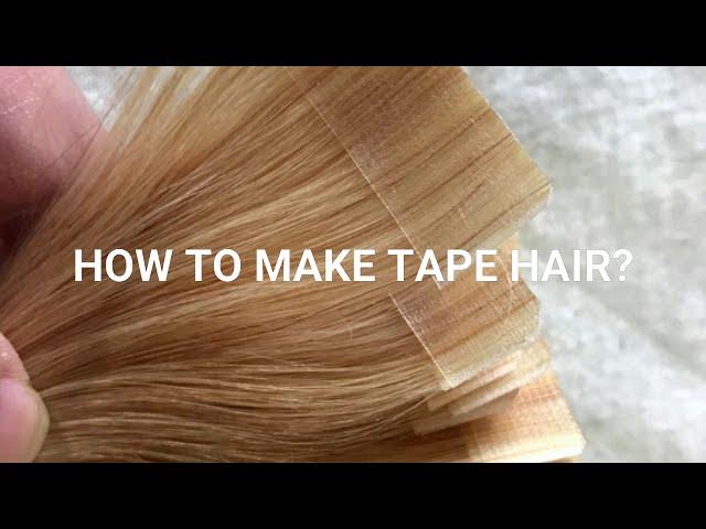 BECOME TAPE HAIR MASTER, learn to make tape hair extensions, Full video Link in description below