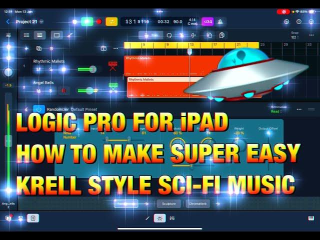 Logic Pro for iPad - How to Make Krell Style Sci-Fi Music - Super Easy - Walkthrough