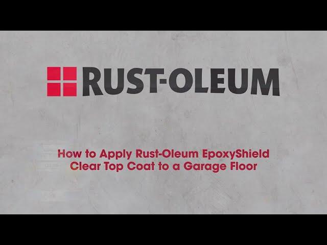 How to Apply Rust-Oleum EpoxyShield Clear Garage Floor Coating