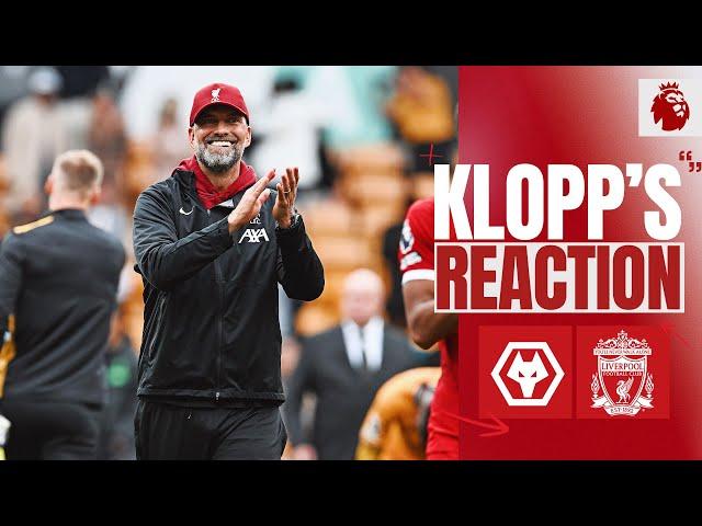 KLOPP'S REACTION: Second half, substitutions, creating a mentality | Wolves 1-3 Liverpool