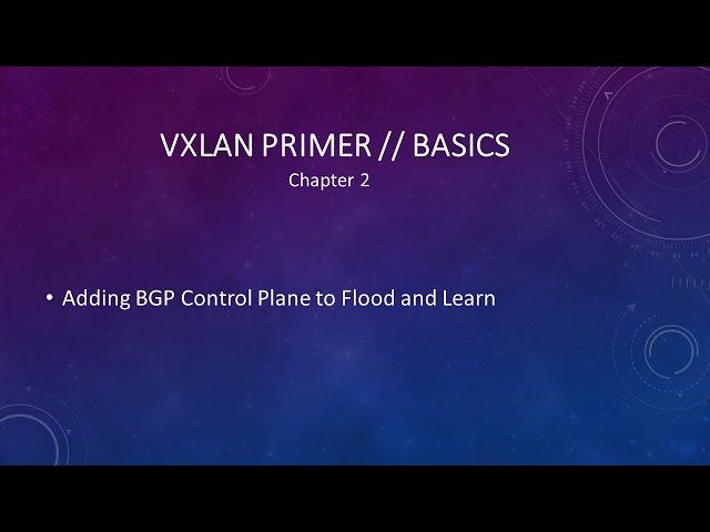 VXLAN Primer // Basics - BGP Control Plane