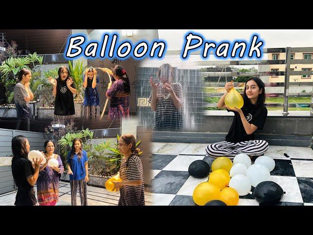 Sab kay sath balloon prank kia | water fight | Rabia Faisal | Sistrology