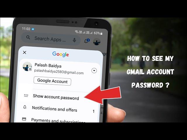 How to know your gmail account password if you forgot