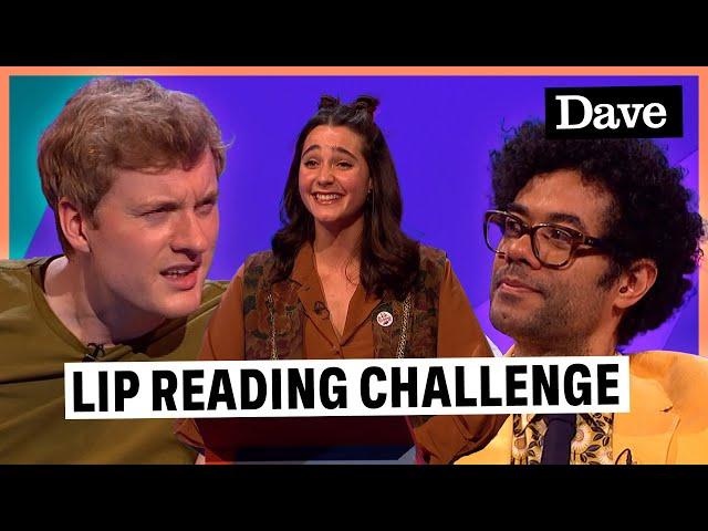 James Acaster Baffled By Lara Ricote's Lip Reading Challenge | Question Team | Dave