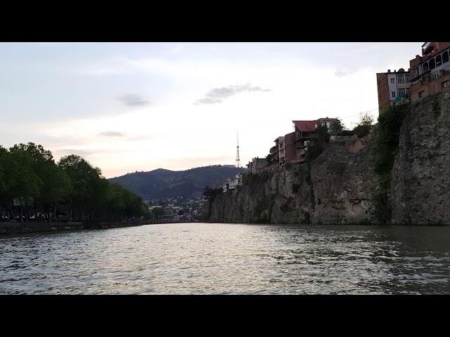 Boar trip on river Mtkvari in Tbilisi.