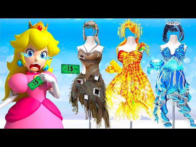 Super Mario Princess Clothes Switch Up | Fashion WOW