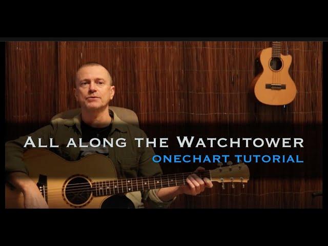 All Along the Watchtower Jimi Hendrix (Bob Dylan) guitar lesson and free tab/chart download