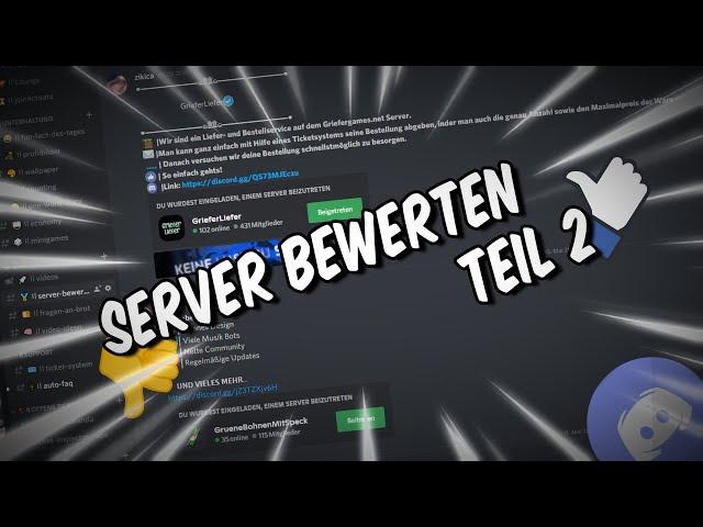 Eure DISCORD SERVER bewerten I Teil 2