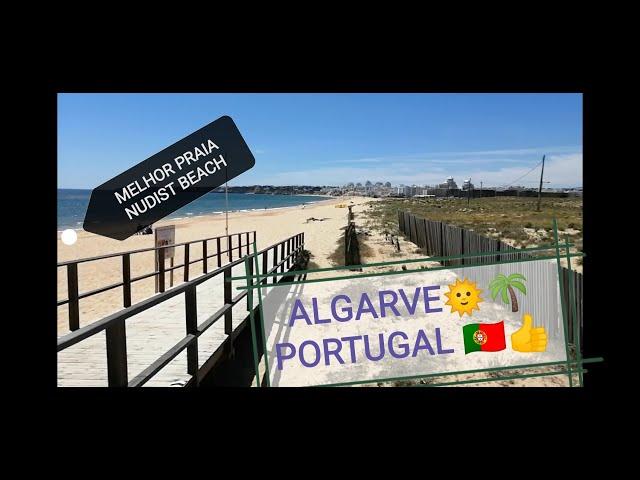 Praia NUDISTA / NUDE Beach, Algarve, amazing Portugal FREE, SAFE & BEAUTIFUL Praia Grande Beach