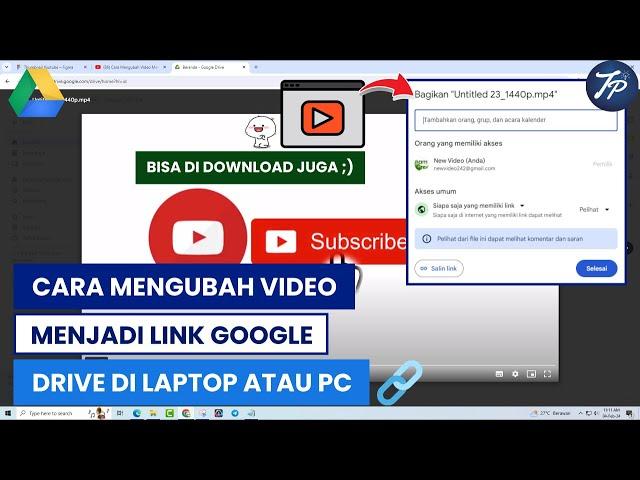 Cara Mengubah Video Menjadi Link Google Drive Di Laptop Atau PC