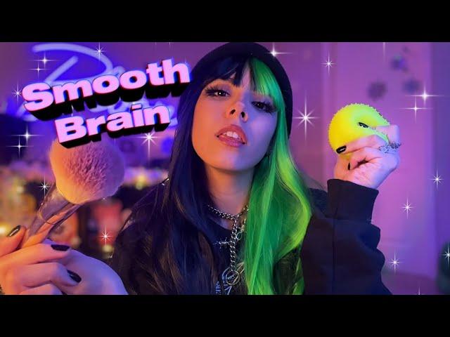 ASMR Giving You Smooth Brain 🫠 (mic brushing, fluffy scratching, sensory ball, etc)