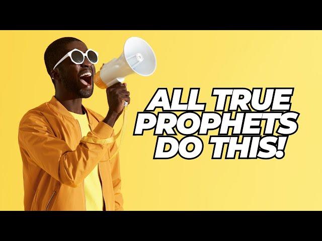 One Sign You Are Prophet | All True Prophets Do This!