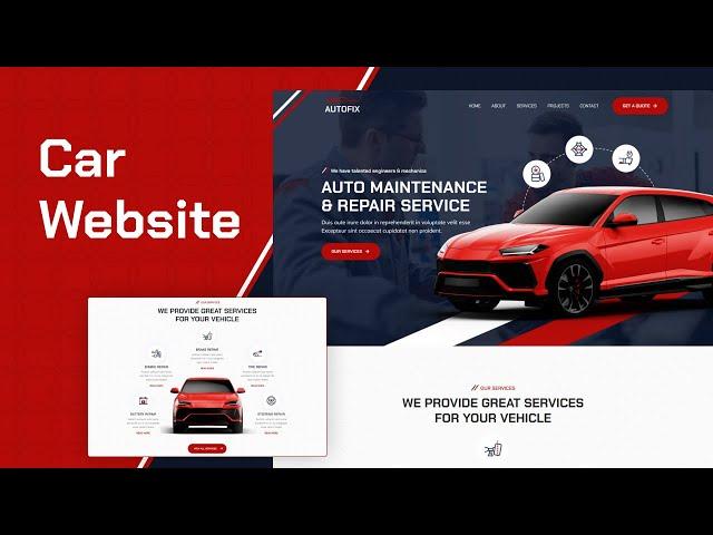 Let's Build a Responsive Car Website Using HTML CSS JavaScript