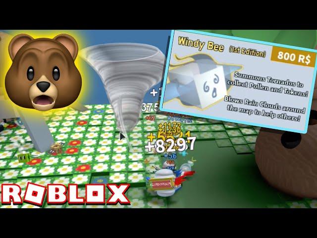 My 800 ROBUX Windy Bee IS INSANE!! | Roblox Bee Swarm Simulator