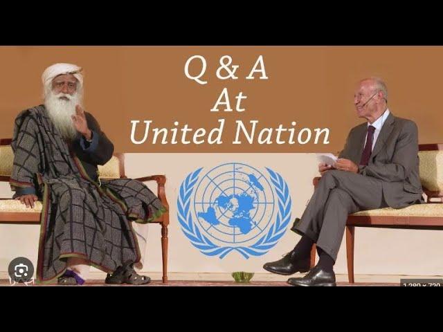 Sadhguru at United Nation