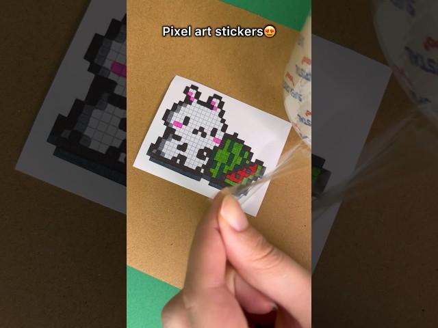 Pixel art stickers #pixel #pixelartideas #sticker #shorts