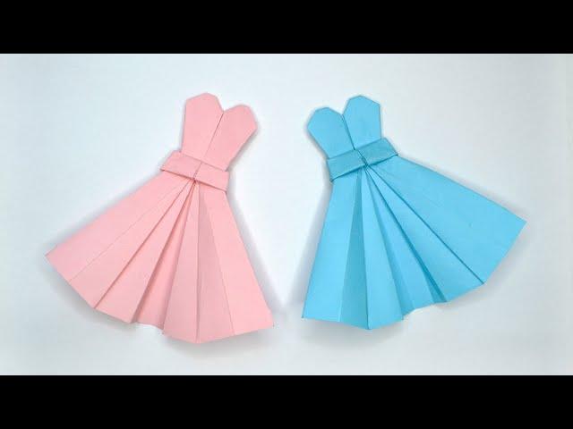 Amazing Paper DRESS | Origami Clothes | Tutorial DIY by ColorMania