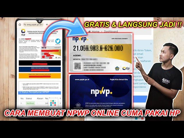 Tutorial Cara Membuat NPWP Online Cuma Pakai HP Terbaru 2024 Gratis & Langsung Jadi